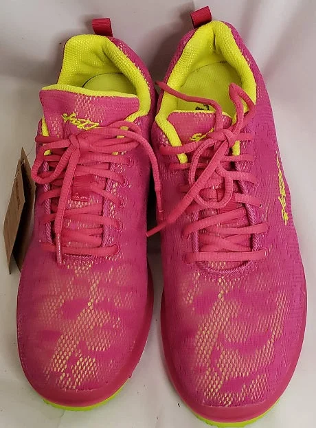 Airflow Casual Sneakers Spicy -- Full Sole Dancesneaker -- Fuschia/Yellow