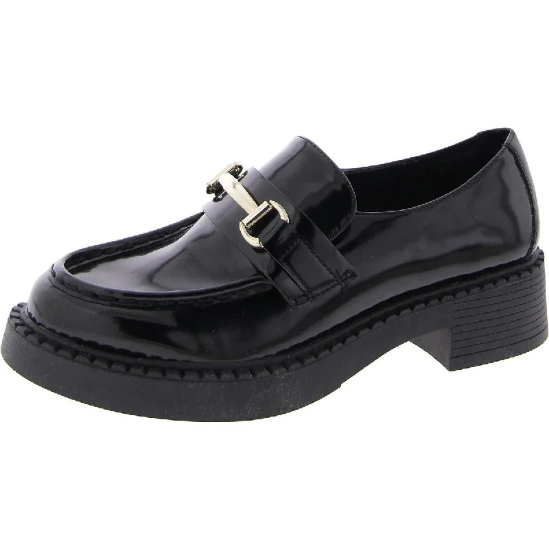 Soft Insole Running Shoes Ambrosee Womens Embellished Block Heel Loafers