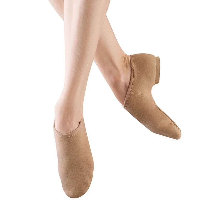 Air Cushion Running Shoes Dorothy -- Women's Stretch Canvas Split Sole Jazz Slip-On -- Tan Air Cushion Running Shoes Dorothy -- Women's Stretch Canvas Split Sole Jazz Slip-On -- Tan