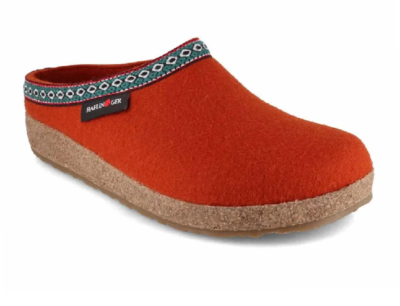 Cloud-Like Walking Shoes HAFLINGER Men Women Clogs 'Grizzly Franzl', fox
