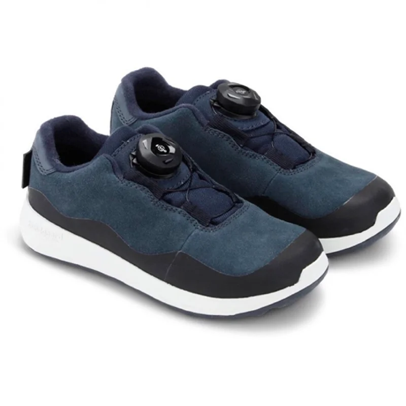 Lightweight Cushion Walking Shoes Bundgaard Dannie Lace TEX Sneakers Navy Suede
