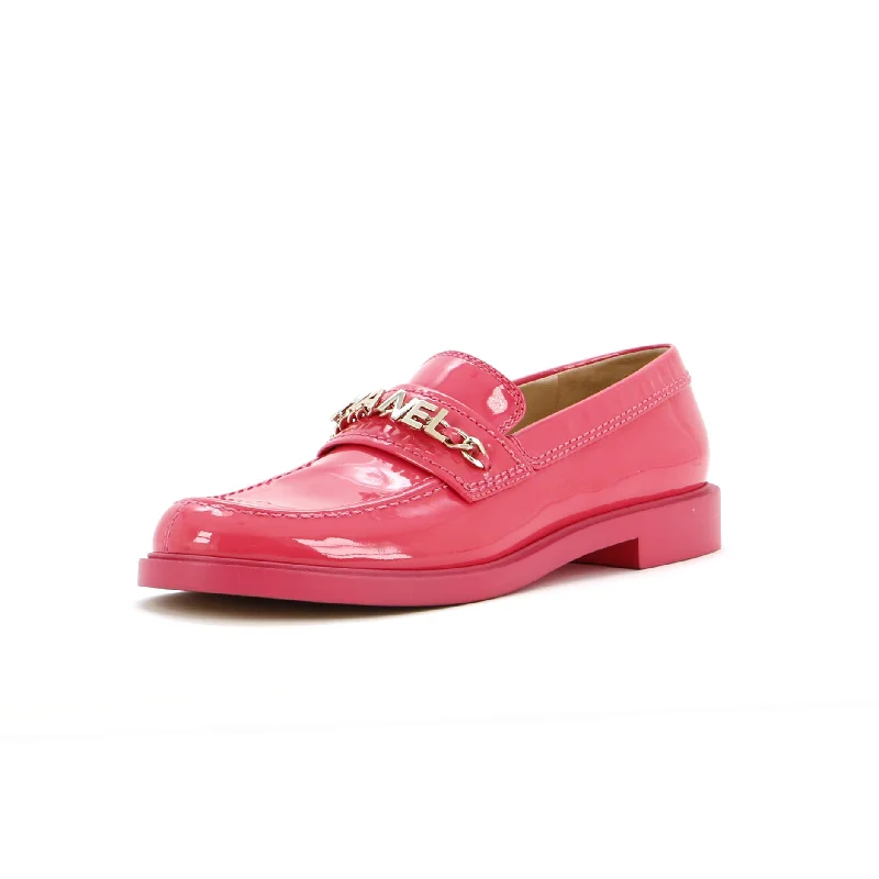 Casual Non-Slip Sneakers Women's Logo Loafers Patent