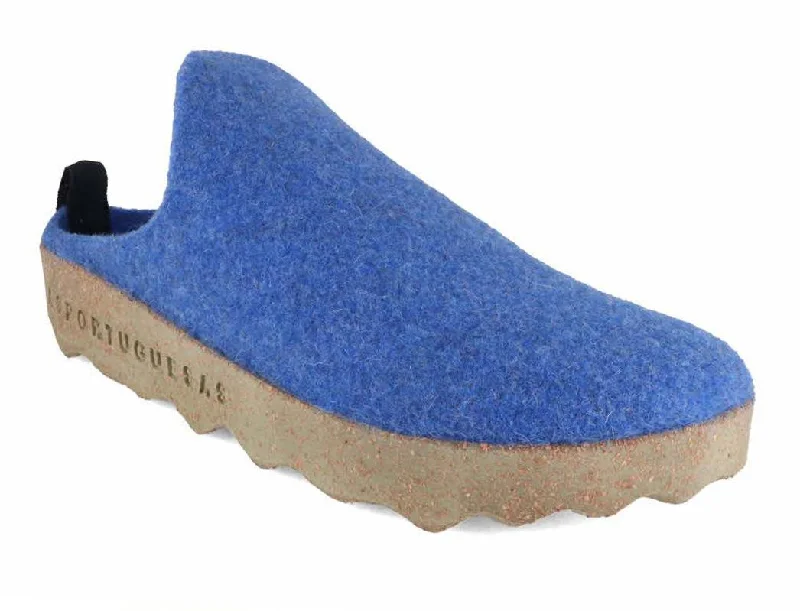 Everyday Wear Sneakers ASPORTUGUESAS Women Felt Shoes 'Come', indigo blue
