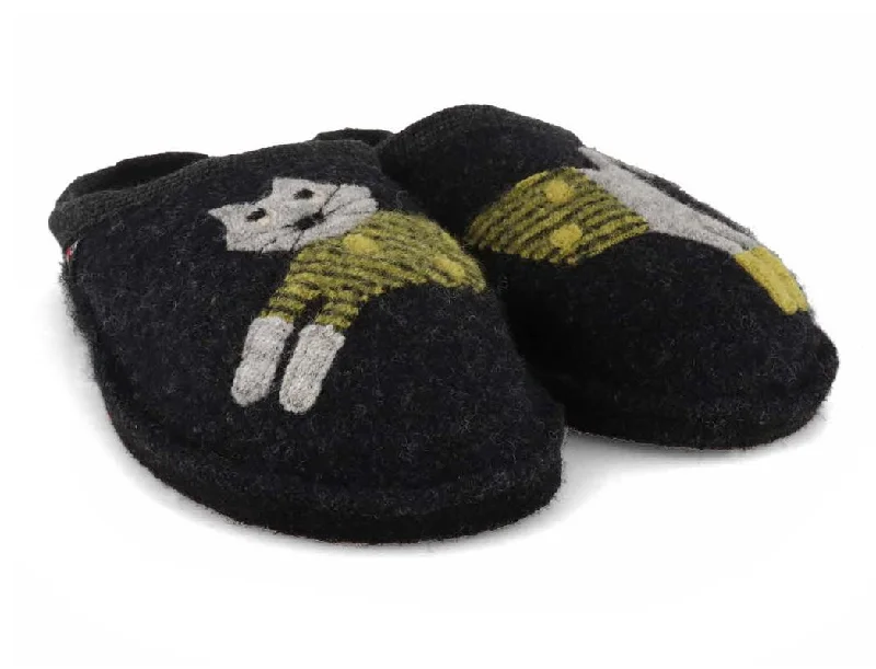 Breathable Casual Sneakers HAFLINGER Women Felt Slippers 'Flair Cucho', graphite