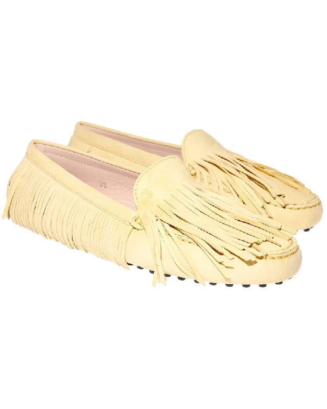 Soft Mesh Running Shoes TOD's Tassel Fringe Suede Loafer