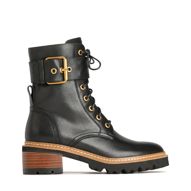 Soft Everyday Loafers LINE LACE UP BOOTS LEATHER