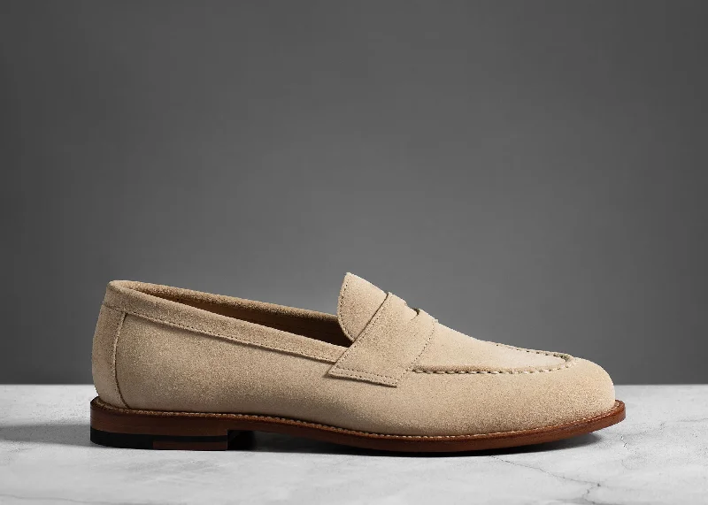 Stylish Flexible Shoes Traveler Penny Butter Suede