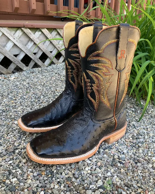 Modern Running Sneakers R. Watson Men's Black Full Quill Ostrich Wide Square Toe Men's Cowboy Boots RW4507-2 Modern Running Sneakers R. Watson Men's Black Full Quill Ostrich Wide Square Toe Men's Cowboy Boots RW4507-2