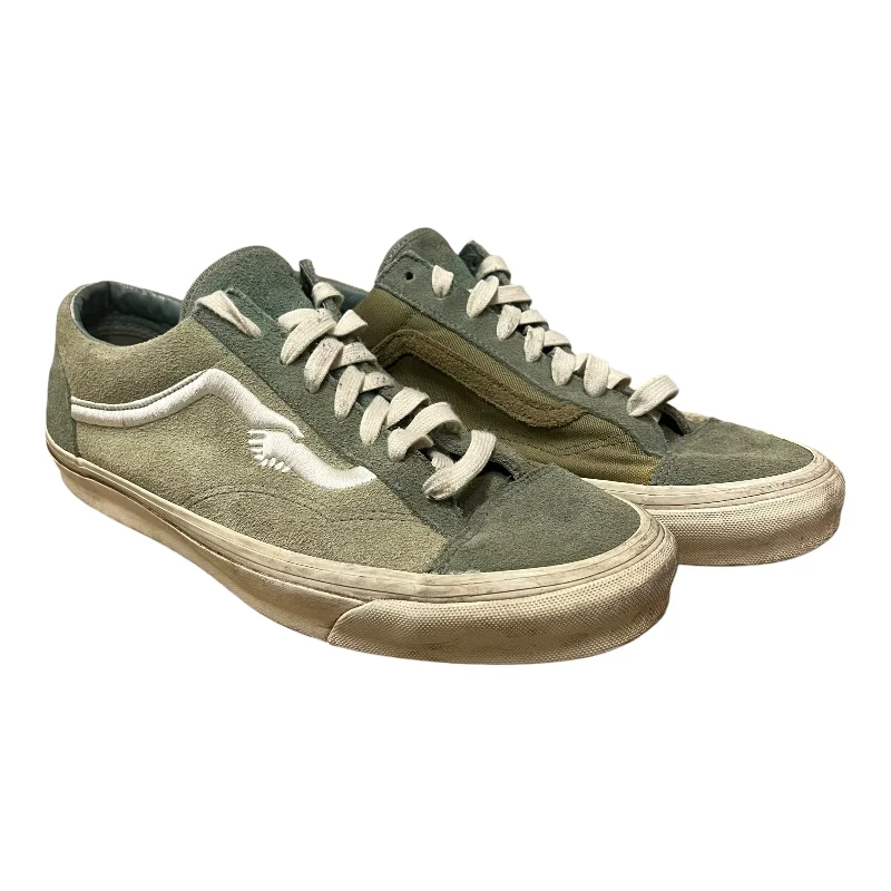 Trendy Comfort Slip-Ons VANS/Low-Sneakers/US 13/Cotton/GRN/Old Skool