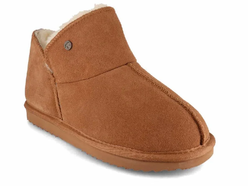 Premium Sport Shoes WARMBAT Women Suede Boots 'Willow', cognac