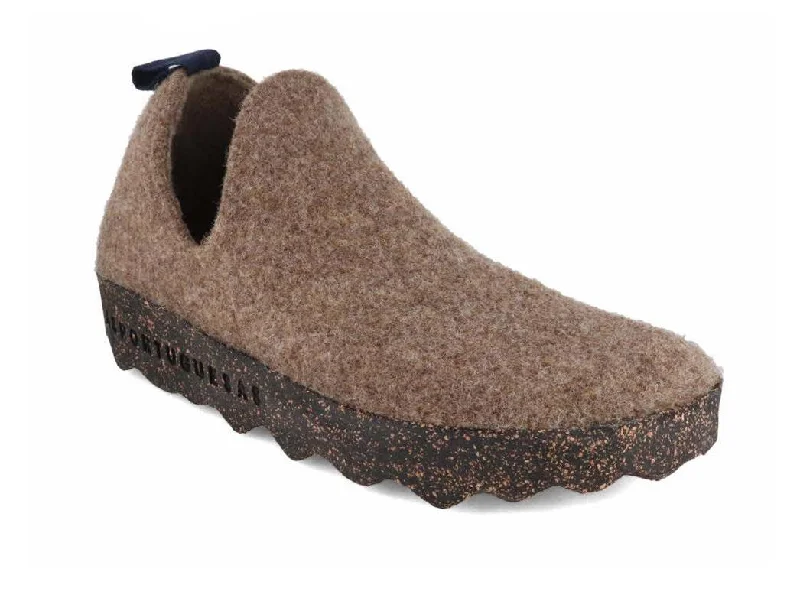 Trendy Comfort Slip-Ons ASPORTUGUESAS Men Women Shoes 'City', taupe