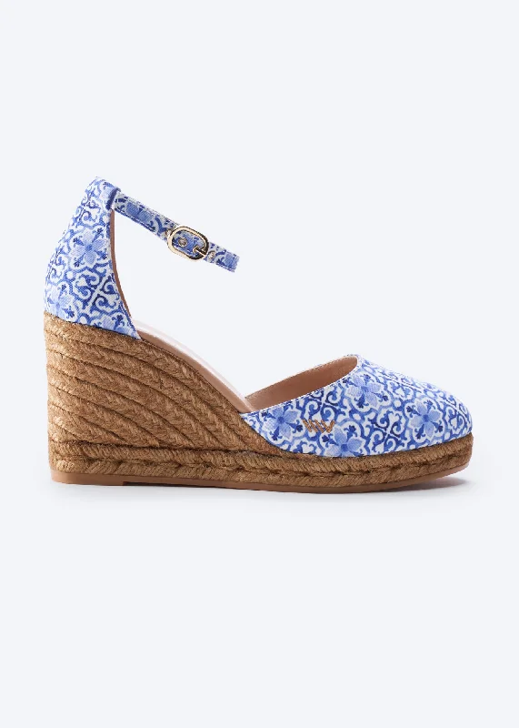 Modern Cushion Shoes Estartit Limited Edition Canvas Espadrille Wedges