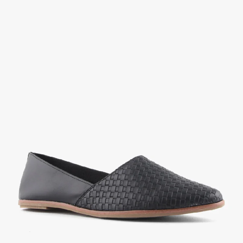 Ultra-Soft Fashion Sneakers REVAMI BLACK WEAVE