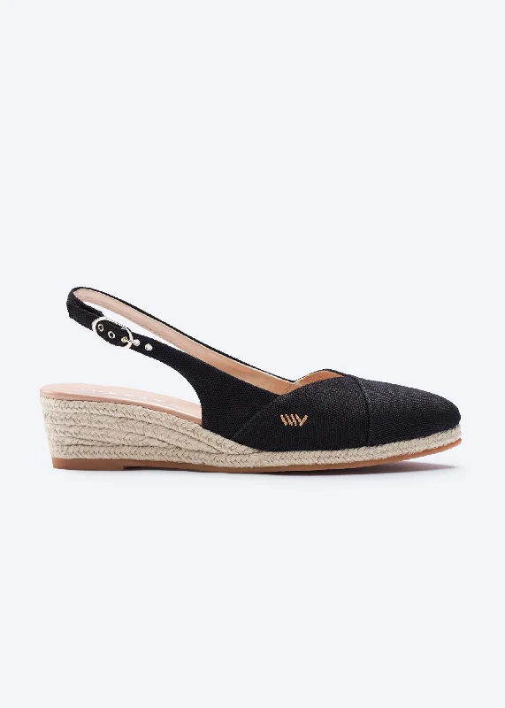 Trendy Breathable Running Shoes Premia Canvas Espadrille Wedges