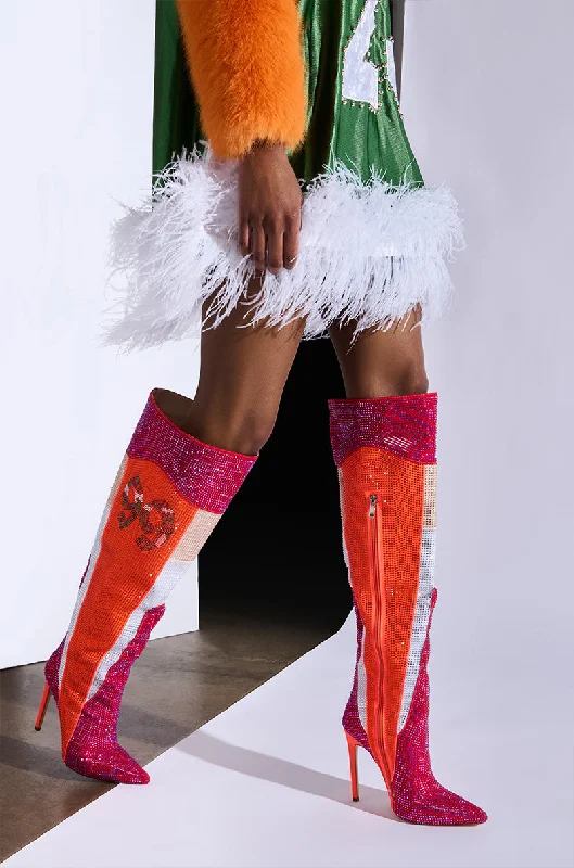 Flexible Non-Slip Shoes AZALEA WANG HADLEE MULTI SPORTY COLORBLOCKED BOOT