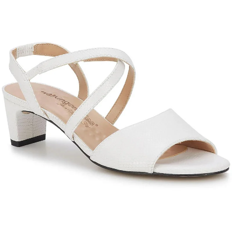 Durable Slip-On Sneakers Walking Cradles Womens Liza Slip On Open Toe Heels