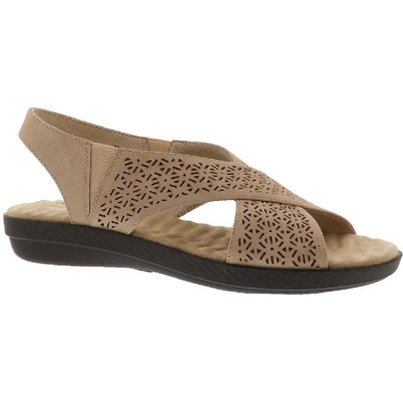 Stylish Breathable Shoes Easy Street Womens Claudia Faux Suede Criss-Cross Front Slingback Sandals Stylish Breathable Shoes Easy Street Womens Claudia Faux Suede Criss-Cross Front Slingback Sandals
