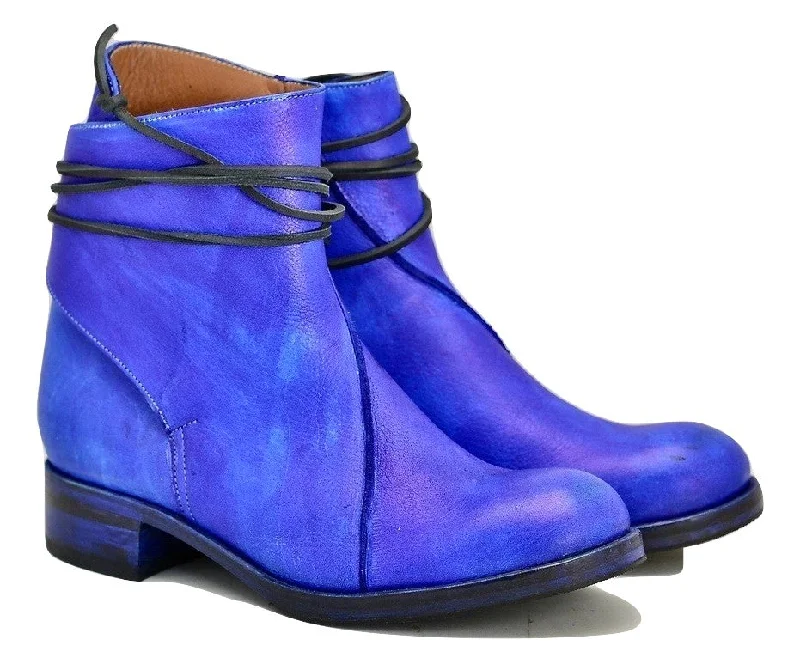 Ultra-Flexible Everyday Shoes Lace around boot  |  Electric blue