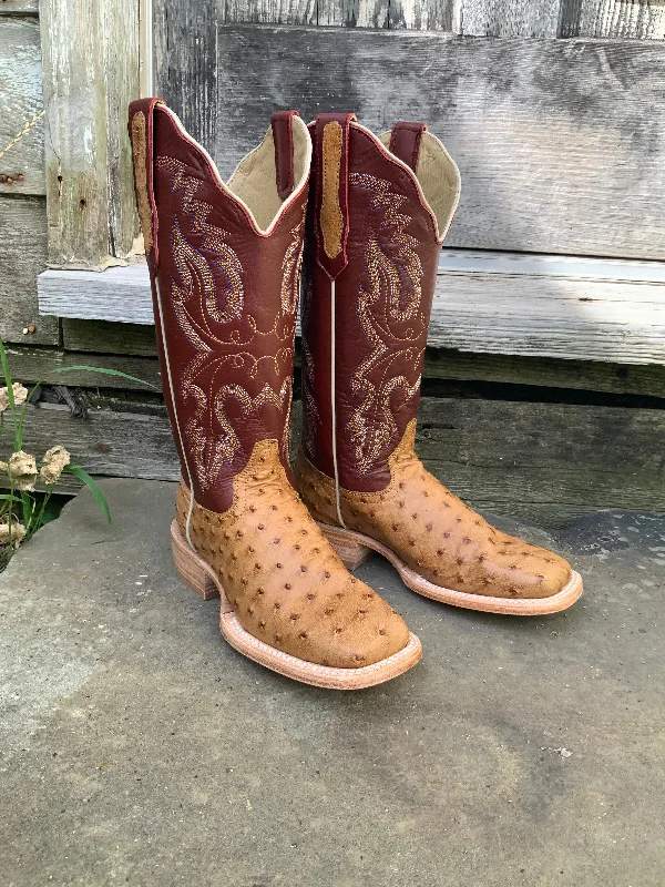 Lightweight Outdoor Sneakers R. Watson Women's Antique Saddle Bruciato Full Quill Ostrich Wide Square Toe Cowgirl Boots RWL4304 Lightweight Outdoor Sneakers R. Watson Women's Antique Saddle Bruciato Full Quill Ostrich Wide Square Toe Cowgirl Boots RWL4304