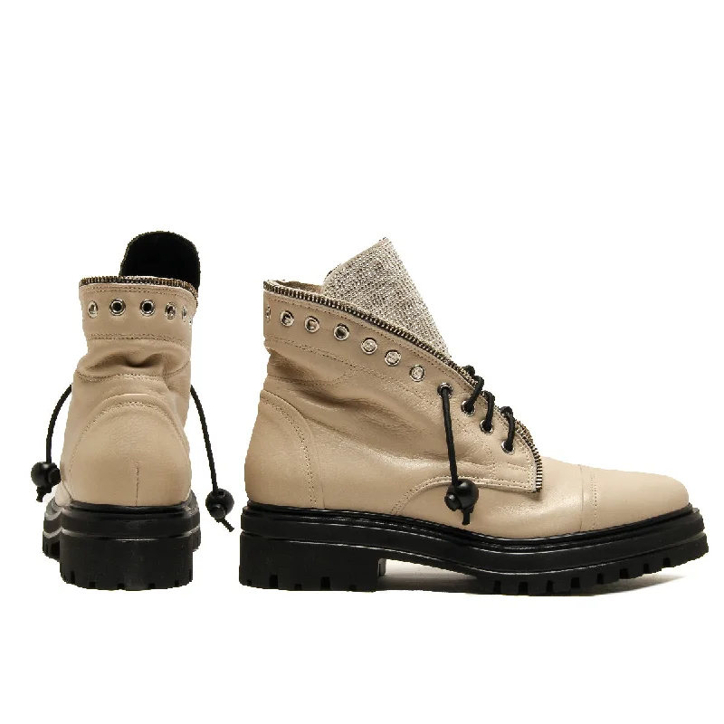 Soft Everyday Loafers STRASS COMBAT BOOT