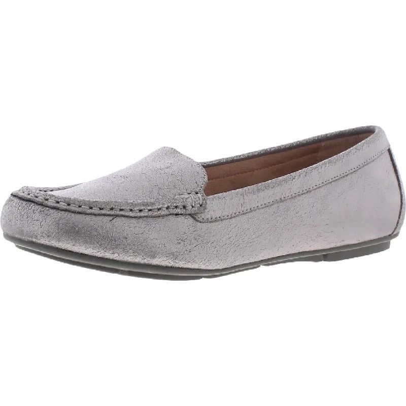 Flexible Walking Sneakers Vionic Women's Debbie Leather Metallic Slip On Moccasin Loafers Flexible Walking Sneakers Vionic Women's Debbie Leather Metallic Slip On Moccasin Loafers