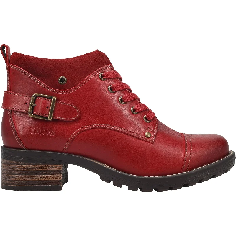 Modern Running Sneakers Women's Taos Mini Crave Red Leather